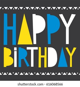 Birthday card design 