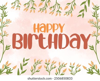 birthday card design, Cute cheerful 
 card, Crafting Memorable Card, illustration for greeting card idea