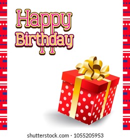 Birthday card design, birthday present 