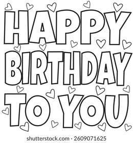 Birthday card design with text

