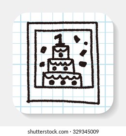 birthday card doodle drawing