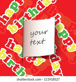 Birthday Card, Flyer or Cover Design