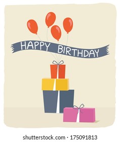 Birthday card, gift card