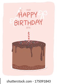 Birthday card, gift card 