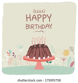 Birthday card, gift card 