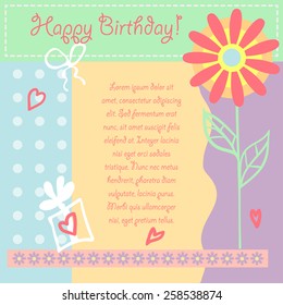 Birthday card, gift card