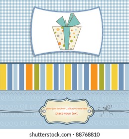 birthday card with gift box