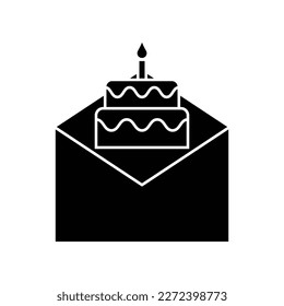 Birthday card icon design. isolated on white background. vector illustration