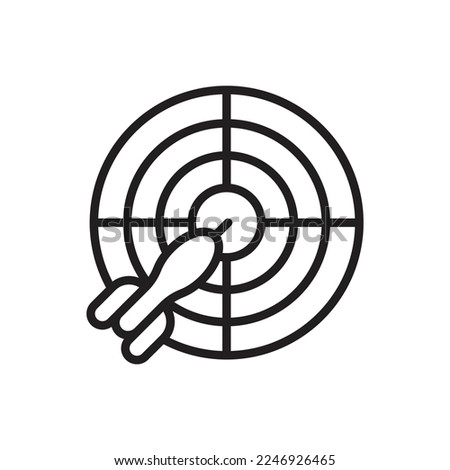 Birthday Card Outline Icon Vector Illustration