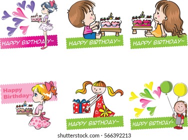 birthday card set