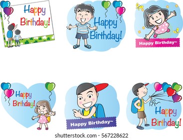 birthday card set