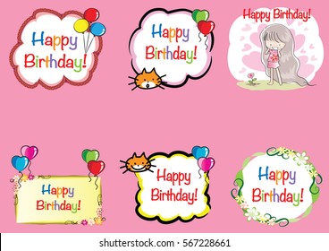 birthday card set