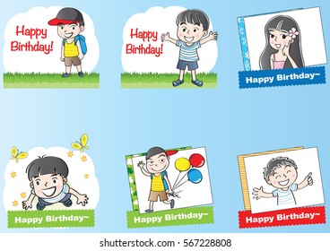 birthday card set