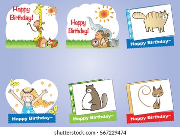 birthday card set