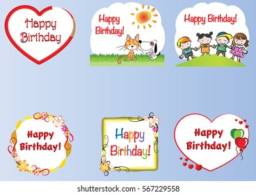 birthday card set