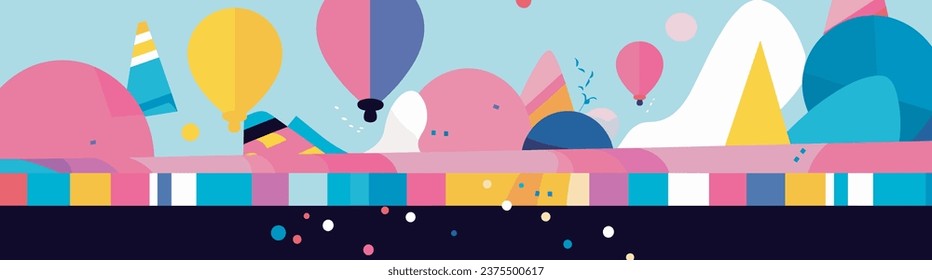 birthday card template background vector