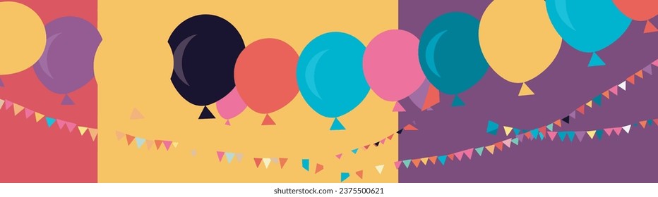 birthday card template background vector