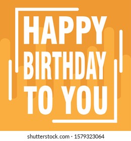Birthday card with text - Vector illustration design
