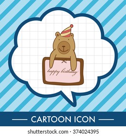 birthday card theme elements vector,eps