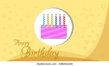 Birthday card vector
