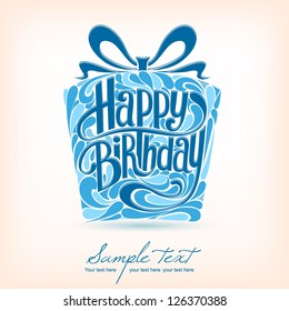 Birthday Card. Vector