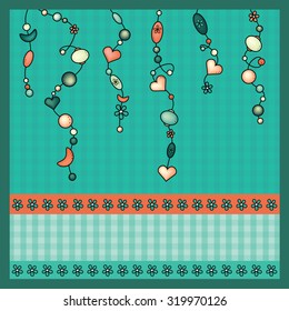 Birthday card, vector