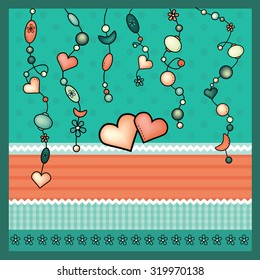 Birthday card, vector
