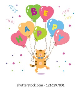 Birthday card vector illustration