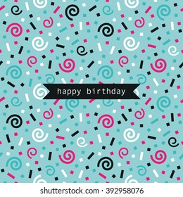 birthday card. vector illustration