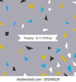 birthday card. vector illustration