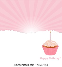 Birthday Card, Vector Illustration