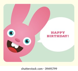 Birthday Card. Vector. No mesh.