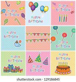 Birthday Cards Digital Set