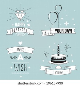 Birthday cards set