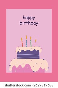 Birthday Cards Set: Cakes, Gifts, and Festive Designs vector illustrator