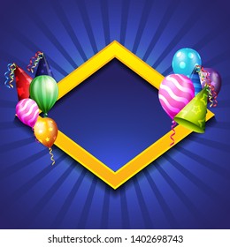 birthday celebration background, birthday balloon wallpaper 