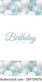 birthday celebration background . happy birthday background design . modern birthday card using green tosca color