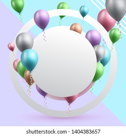birthday celebration background vector illustration