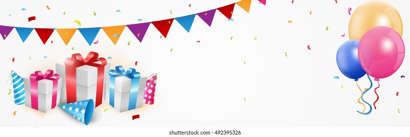 Birthday celebration banner