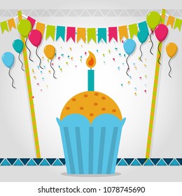 Birthday celebration elements