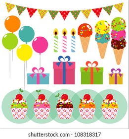 Birthday Celebration Elements