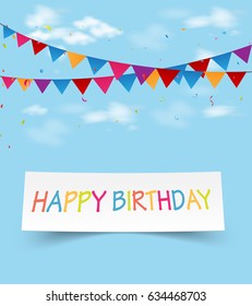 Birthday celebration greeting card