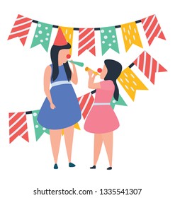 Birthday celebration in illustration vector 