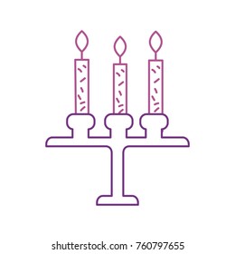 birthday chandelier with candles decoration ornament design