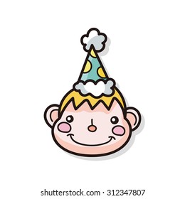 birthday character doodle