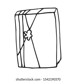 Birthday, Christmas or any occasion Gifts box Set Cartoon Doodles. Gift wrap and package. Vector isolated on white background.