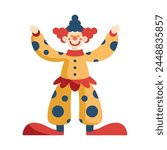 birthday clown funny character isolated