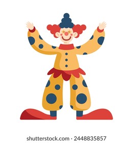 birthday clown funny character isolated