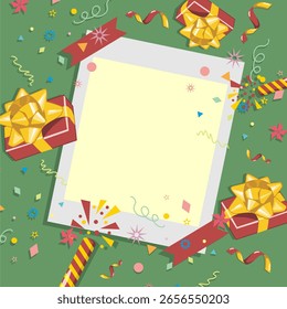 Plano de fundo do modelo de banner do conceito de aniversário