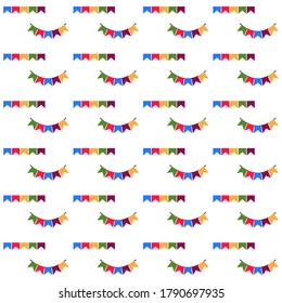 Birthday concept seamless pattern background.Colorful wallpaper vector illustration and good for printing